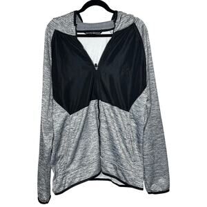 Beverly Hills Polo Club Black & Gray Hoodie Jacket Activewear Lounge Outdoors L